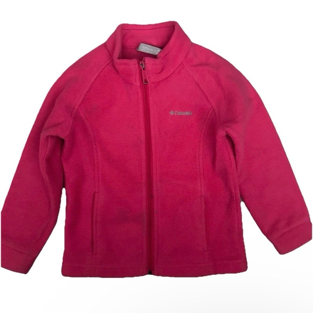 Columbia Toddler Girl Pink Full Zip Fleece Size 4t